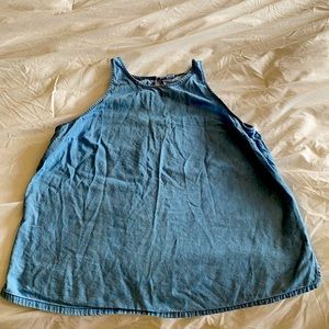 Denim sleeveless shirt from Old Navy, size large